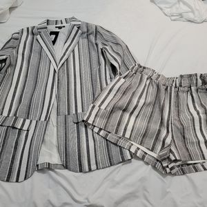 Short Set (linen style Blazer & Shorts)